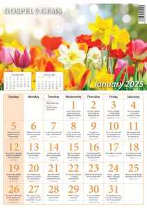 Gospel Gems Calendar 2025 (Pack of 25)