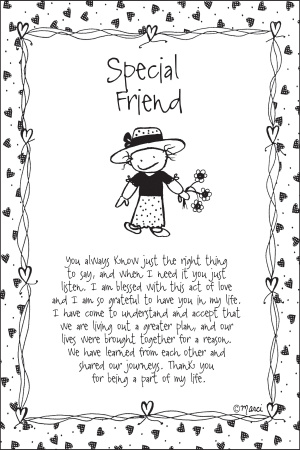 Plaque-Marci Art-Special Friend (6" x 9")