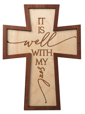 Plaque-Crosscut-It Is Well (7.5 x 10)