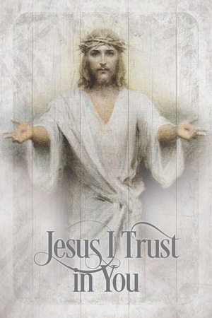 Plaque-Inspirational-Jesus I Trust In You (6 x 9)