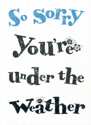 So Sorry You're Under the Weather - Pack of 6