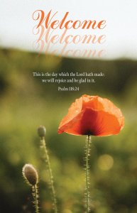 General Worship Bulletin: We Are Glad You Are Here - Summer (Package of 100)