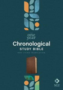 NLT One Year Chronological Study Bible (LeatherLike, Rustic Brown)