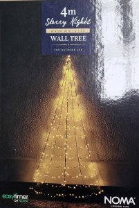 Starry Nights Wall Tree 4M Warm White