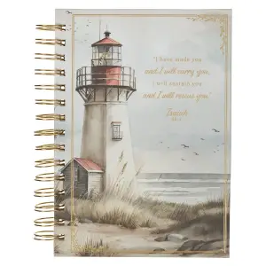 Journal Spiral Lighthouse I Will Carry You Isa. 46:4