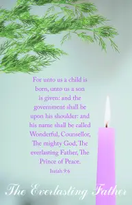 Advent Bulletin: The Everlasting Father (Package of 100)