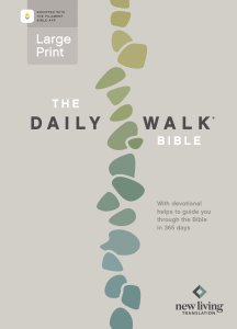 Daily Walk Bible Large Print NLT, Filament Enabled (Softcover)