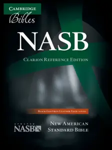 NASB Clarion Reference Bible: Black Goatskin Leather