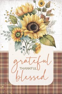 Wall Plaque-Mini Blessings-Grateful Thankful (4" x 6")