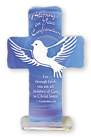 4" Confirmation Artmetal Standing Cross