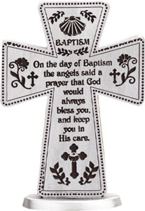 3" Baptism Standing Cross