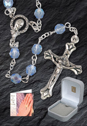 Blue Glass Rosary