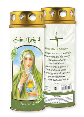 Saint Brigid Windproof Cap Candle