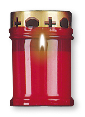 4 3/4" Red Memorial Light Candle