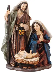 8" Resin Holy Family Nativity Set