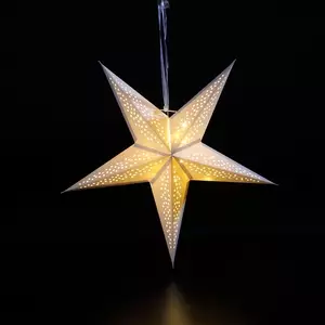 40CM Paper North Star with 15 Warm White LEDS