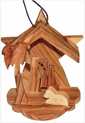 Hanging Nativity Scene Star