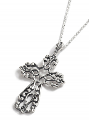 Silver Filigree Cross Pendant