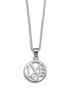 Silver 'Love' Pendant