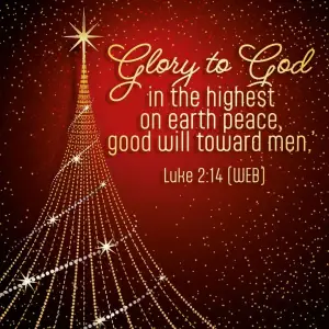 Glory To God Christmas Cards (Pack Of 10)