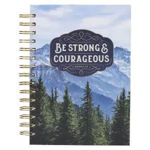 Journal Wirebound Trees Be Strong & Courageous Josh. 1:9