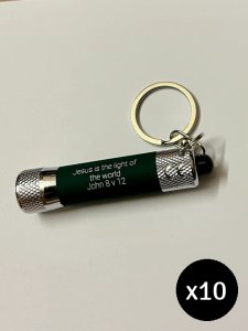 10 x Pocket Keyring Torch