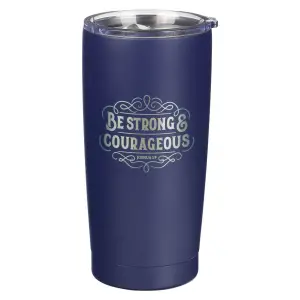 Tumbler SS Navy Be Strong Josh. 1:9