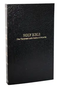 KJV Holy Bible: Pocket New Testament with Psalms and Proverbs, Black Softcover, Red Letter, Comfort Print: King James Version