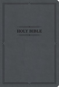 KJV Large Print Thinline Bible, Value Edition, Charcoal