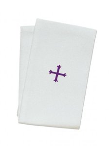 12" x 20" Purificator - Polycotton - Purple Cross Design