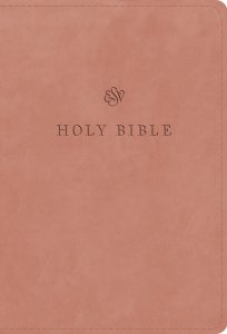 ESV Large Print Compact Bible, Red Letter (TruTone, Blush Rose)