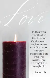 Advent Bulletin: Love (Package of 100)