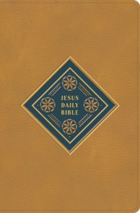 CSB Jesus Daily Bible, Camel LeatherTouch