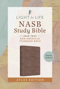 Light for Life NASB Study Bible--Atlas Edition [Thumb Indexed] (Mocha Brown)