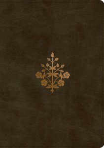 ESV Study Bible, Large Print (TruTone, Olive, Branch Design)