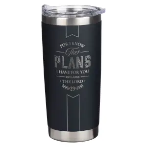 Tumbler SS Black I Know the Plans Jer. 29:11