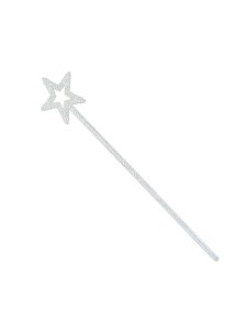 White Glitter Star Wand - Nativity Costume Accessory