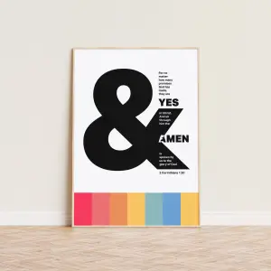 Yes and Amen. A4 poster