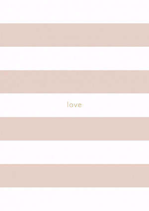 Spirit Stationery Striped A5 Notebook - Dusty Pink