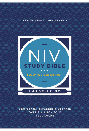 NIV Study Bible, Fully Revised Edition (Study Deeply. Believe Wholeheartedly.), Large Print, Hardcover, Red Letter, Comfort Print