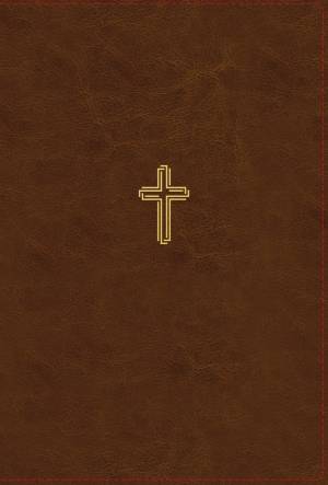 NASB, Thinline Bible, Leathersoft, Brown, Red Letter, 1995 Text, Comfort Print