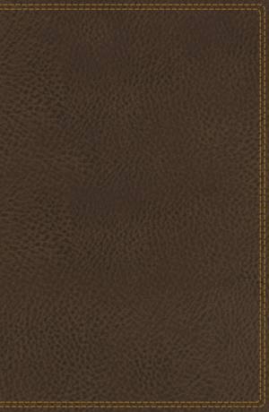 NASB, Single-Column Reference Bible, Wide Margin, Leathersoft, Brown, 1995 Text, Comfort Print