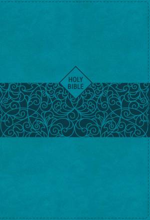 NASB, Super Giant Print Reference Bible, Leathersoft, Teal, Red Letter, 1995 Text, Comfort Print