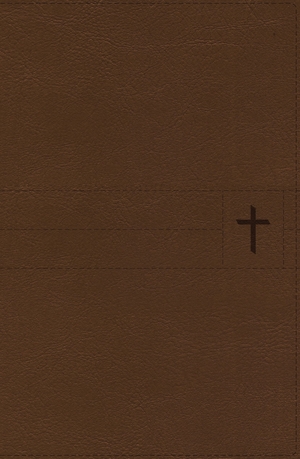 NIV, Thinline Bible, Compact, Leathersoft, Brown, Red Letter, Comfort Print