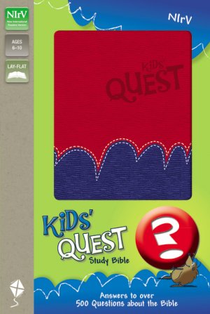 NIrV Kids Quest Study Bible: Red/Purple, Imitation Leather