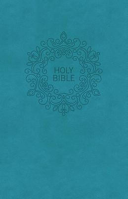 NKJV, Value Thinline Bible, Large Print, Imitation Leather, Blue, Red Letter Edition