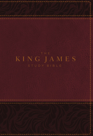 The King James Study Bible, Imitation Leather, Burgundy, Indexed, Full-Color Edition