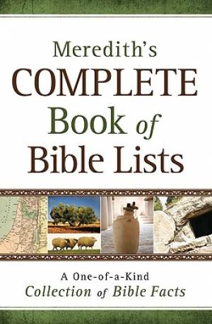 Meredith's Complete Book of Bible Lists