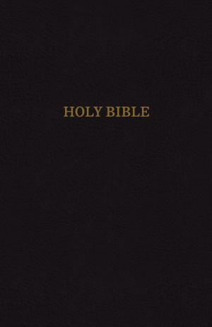 KJV, Reference Bible, Giant Print, Bonded Leather, Black, Indexed, Red Letter Edition