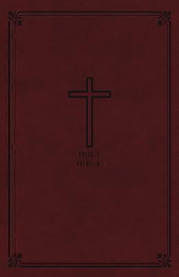 KJV, Reference Bible, Personal Size Giant Print, Imitation Leather, Burgundy, Red Letter Edition